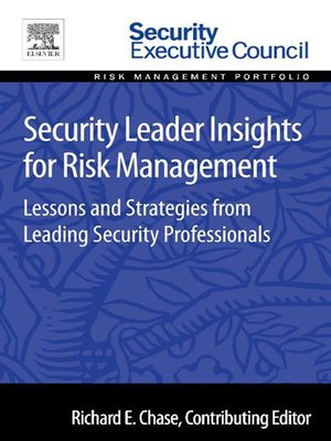 cover image of Security Leader Insights for Risk Management